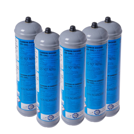 Anidride carbonica - diossido d'azoto - Co2 E290 Per uso alimentare x 5